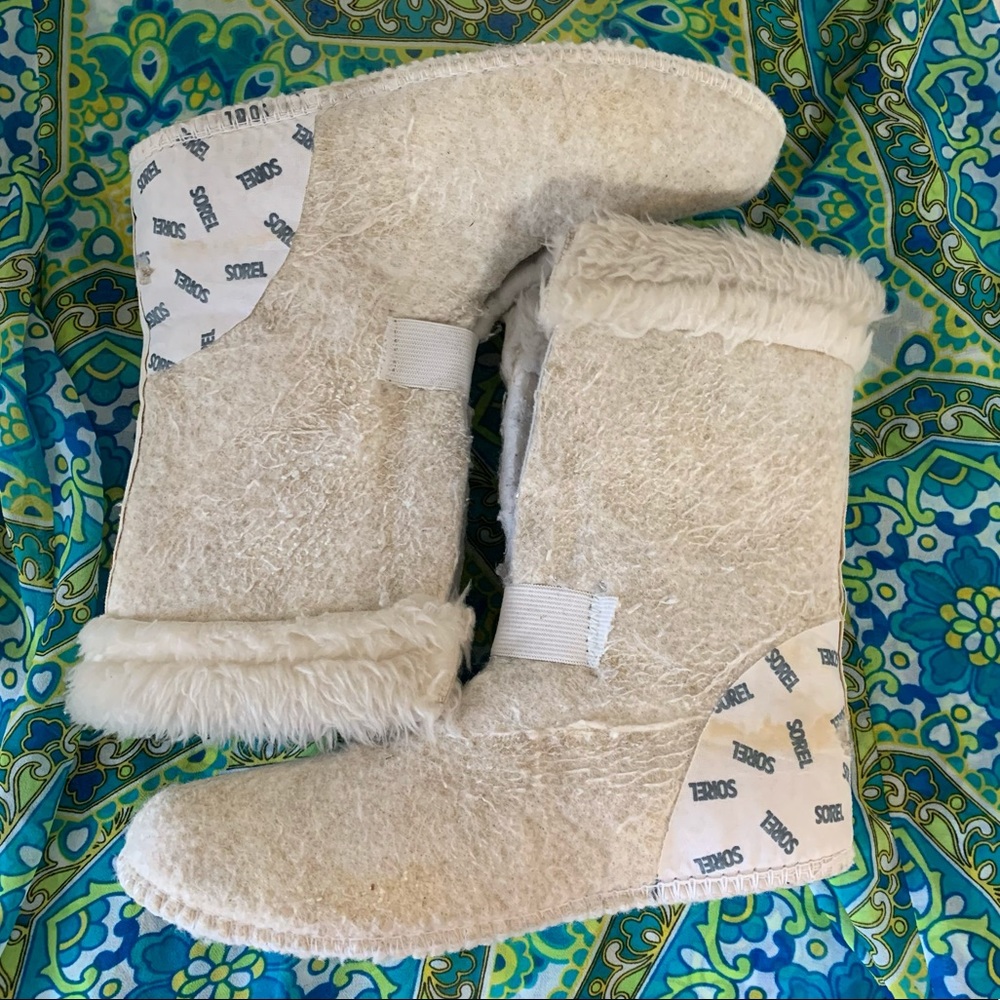 ❄️ SALE ❄️ Sorel Manitou White Leather Snow Boots - Picture 10 of 16